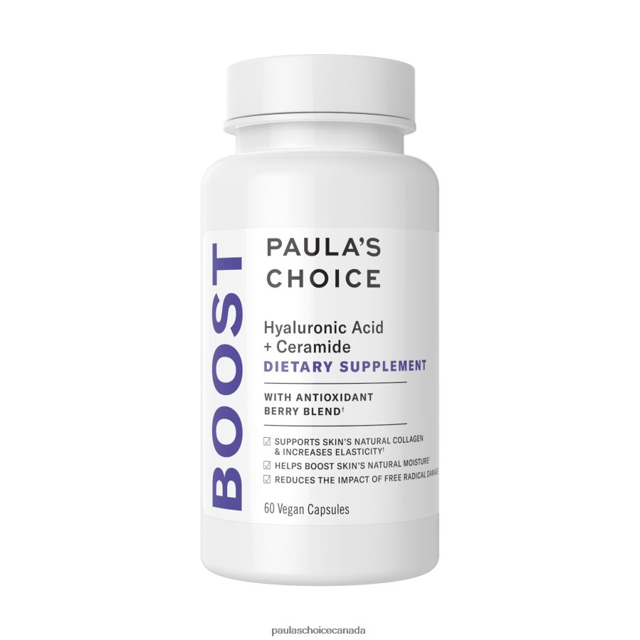 Paula's Choice 60 Vegan Capsules Hyaluronic Acid + Ceramide Dietary Supplement XX640H137 CA